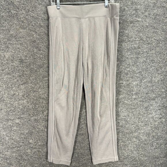 Athleta Activewear Track Pants Women M Medium Gray High Rise Pull On Flat Front - Picture 1 of 8